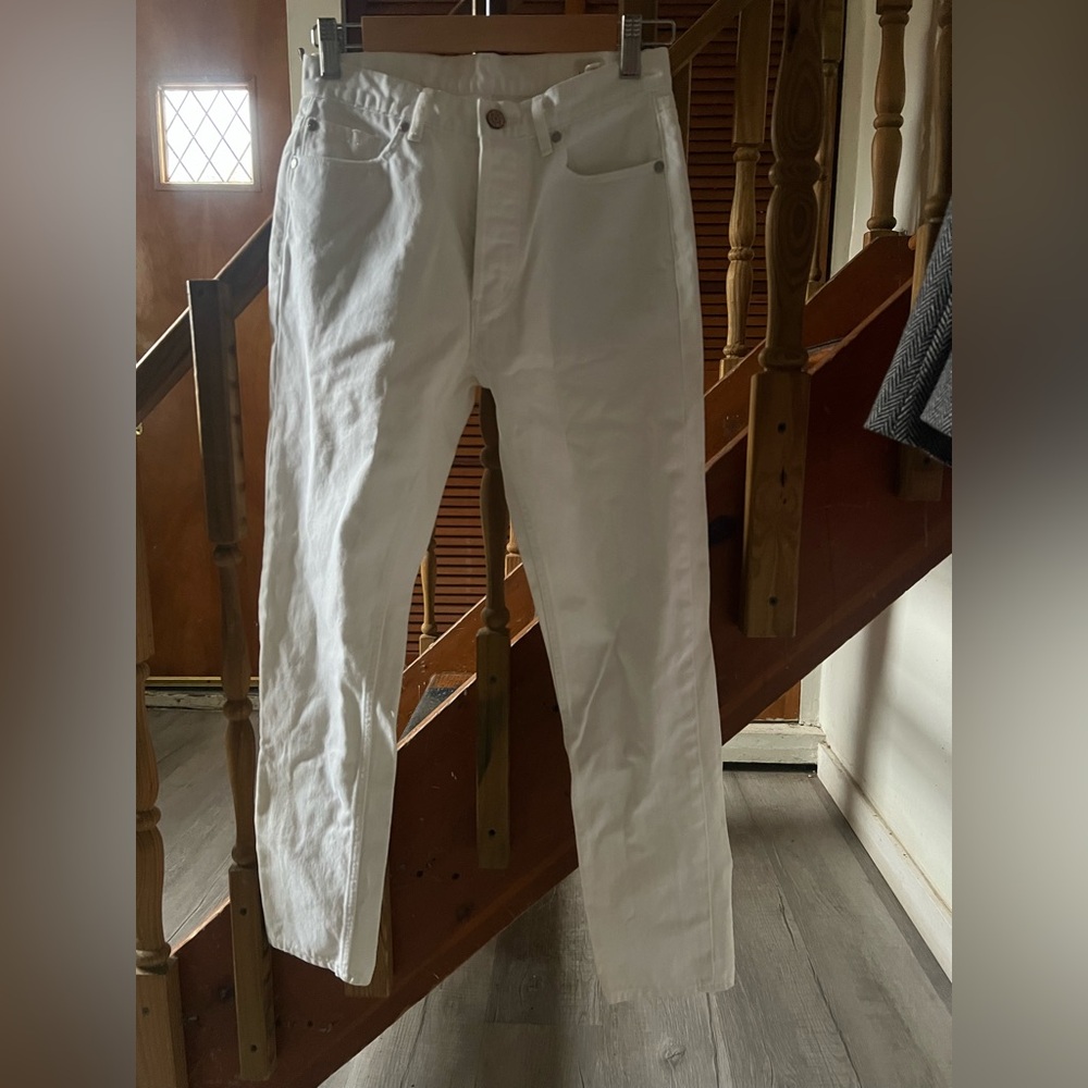 LaVie White Denim Jeans in Size 24 and Size 25